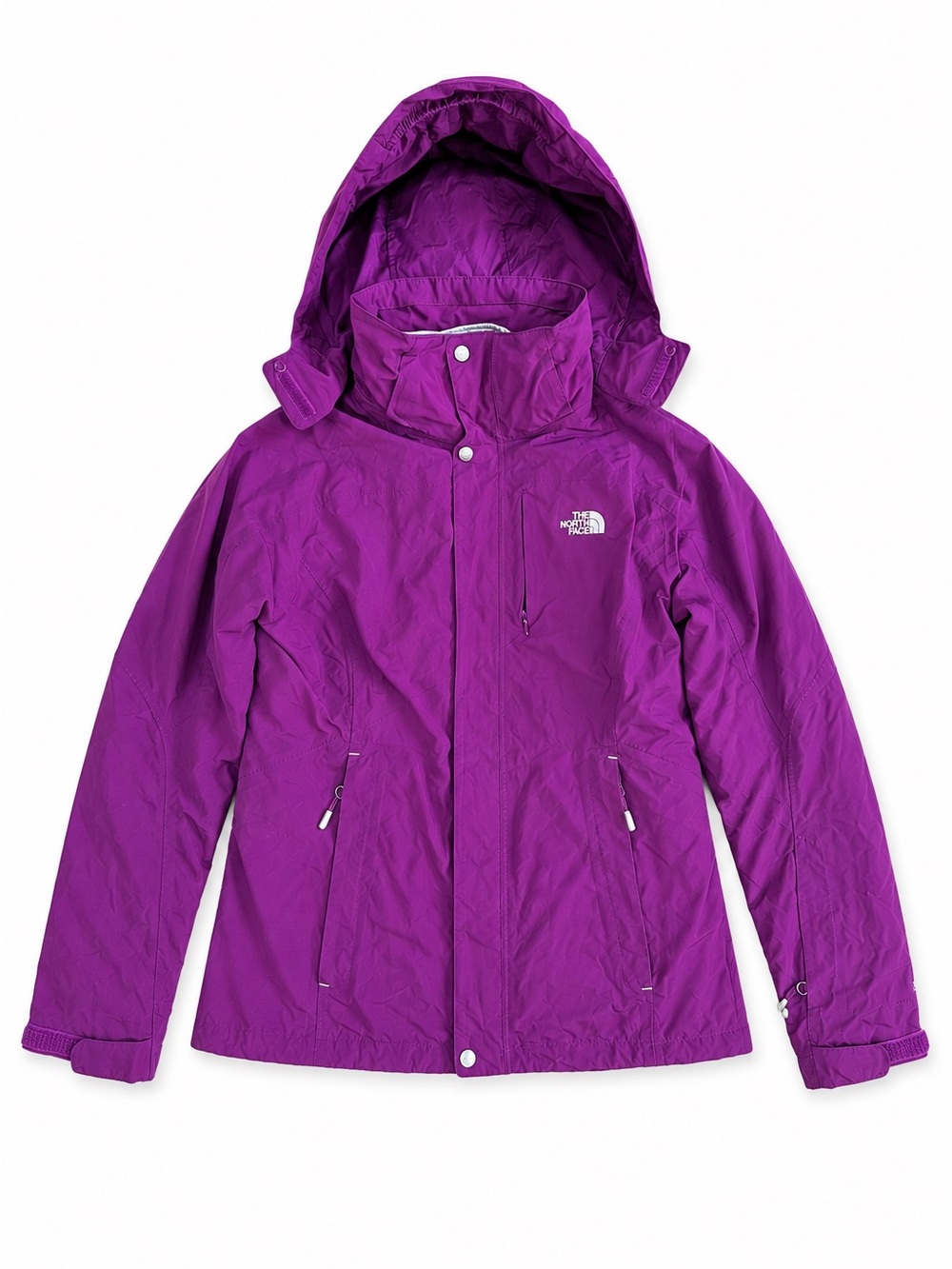 The North Face 3-in-1 HyVent Hooded Insulated Ski Jacket Purple Gray Size Medium